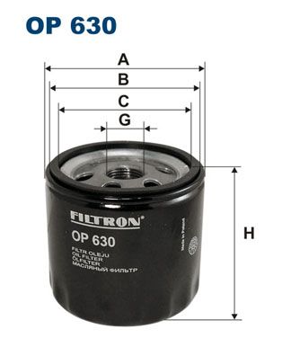 Alyvos filtras FILTRON OP 630