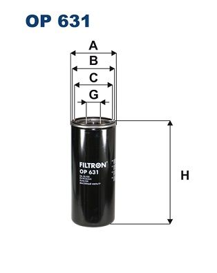 Alyvos filtras FILTRON OP 631