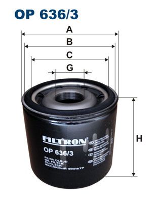 Oil Filter FILTRON OP 636/3