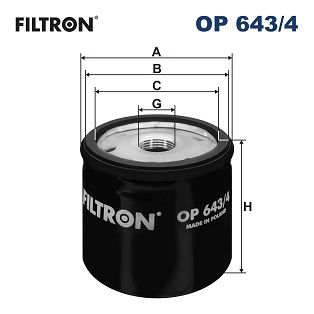 Alyvos filtras FILTRON OP643/4