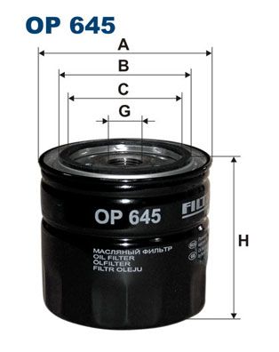 Alyvos filtras FILTRON OP 645