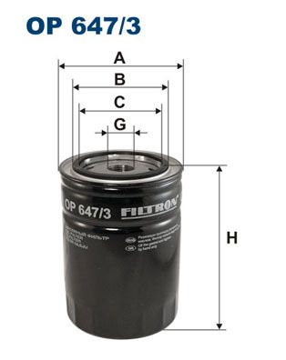 Alyvos filtras FILTRON OP 647/3