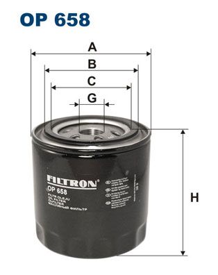 Оливний фільтр FILTRON OP 658