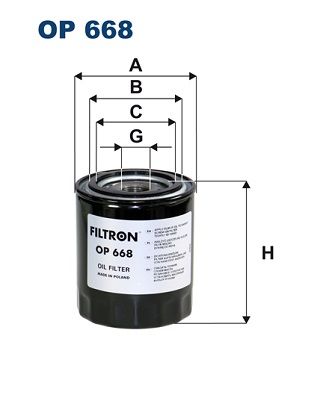 Hydraulic Filter, automatic transmission FILTRON OP 668