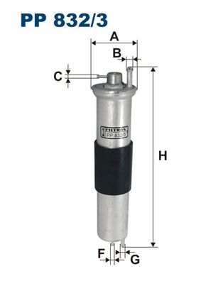 Фільтр палива FILTRON PP 832/3