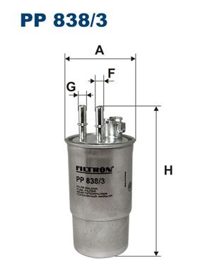 Фільтр палива FILTRON PP 838/3