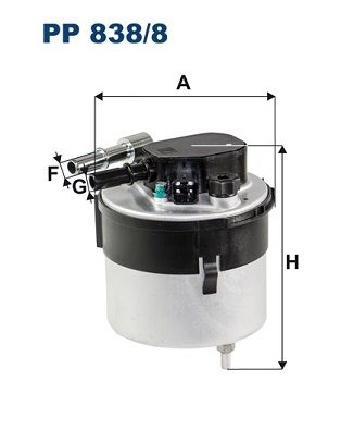 Фільтр палива FILTRON PP 838/8