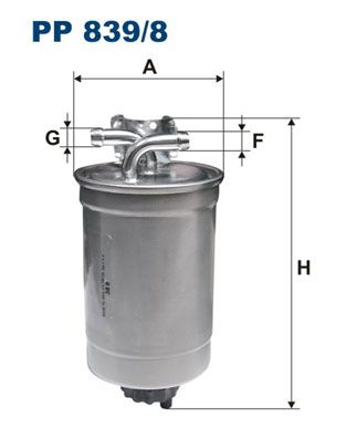 Фільтр палива FILTRON PP 839/8