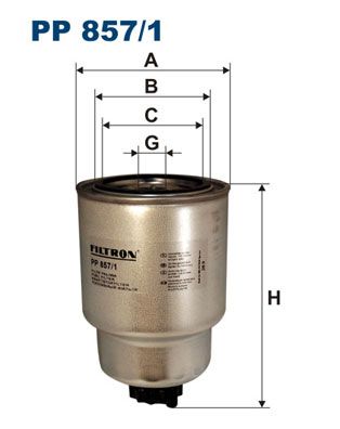 Kuro filtras FILTRON PP 857/1