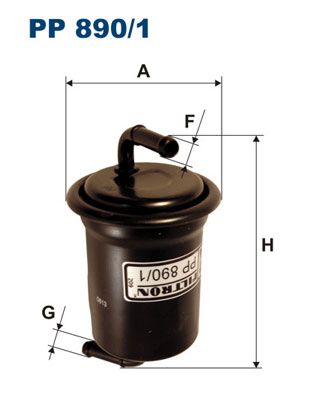 Фільтр палива FILTRON PP 890/1