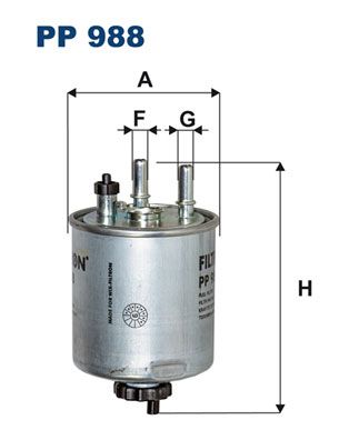 Фільтр палива FILTRON PP 988