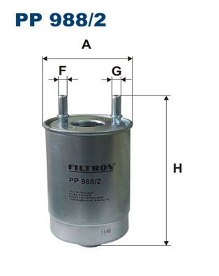 Фільтр палива FILTRON PP 988/2