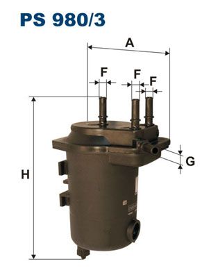 Фільтр палива FILTRON PS 980/3