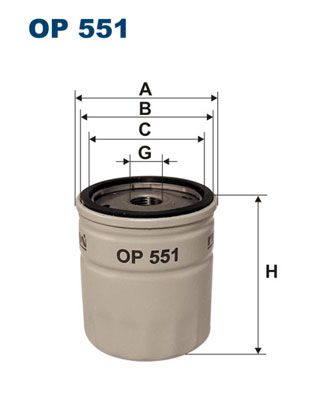 Oil Filter FILTRON OP 551