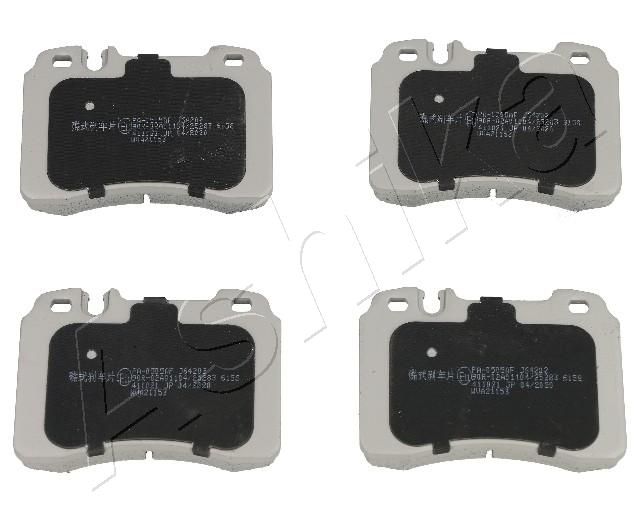 Brake Pad Set, disc brake ASHIKA 50-00-0505