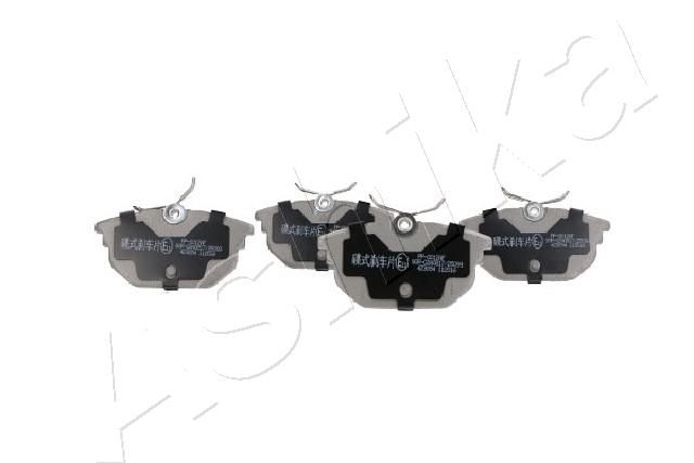 Brake Pad Set, disc brake ASHIKA 51-00-00012