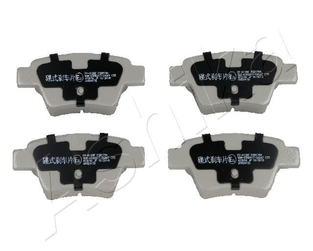 Brake Pad Set, disc brake ASHIKA 51-00-012