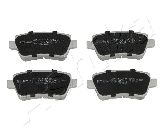 Brake Pad Set, disc brake ASHIKA 51-00-0212