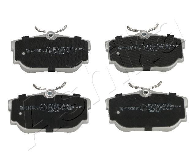 Brake Pad Set, disc brake ASHIKA 51-00-0301