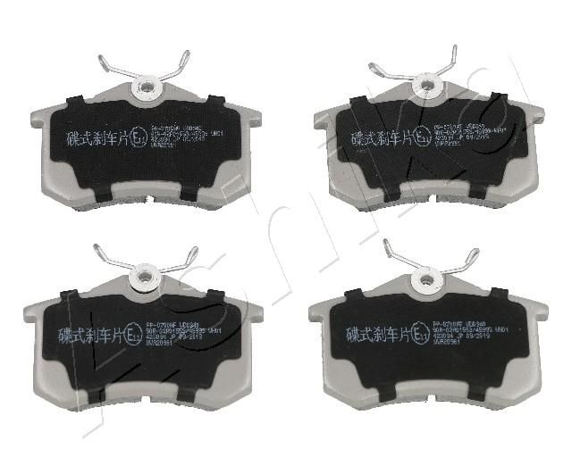 Brake Pad Set, disc brake ASHIKA 51-00-0700