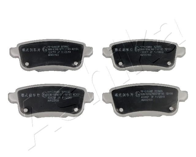 Brake Pad Set, disc brake ASHIKA 51-00-0704