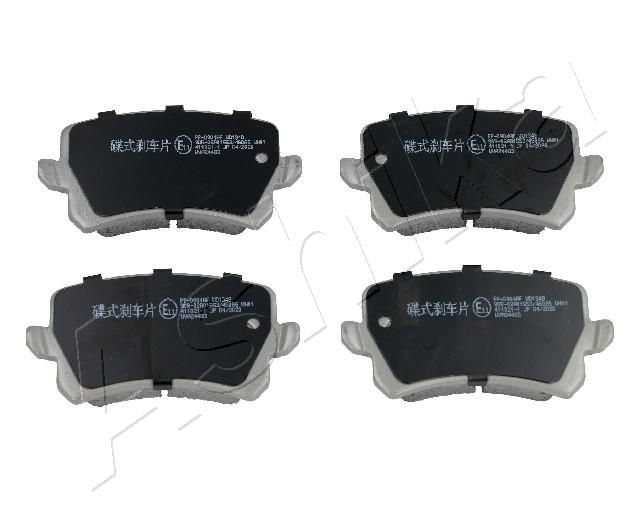 Brake Pad Set, disc brake ASHIKA 51-00-0904