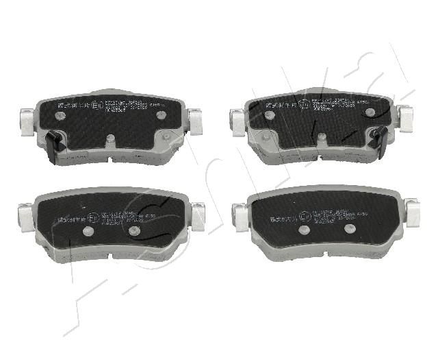 Brake Pad Set, disc brake ASHIKA 51-01-107