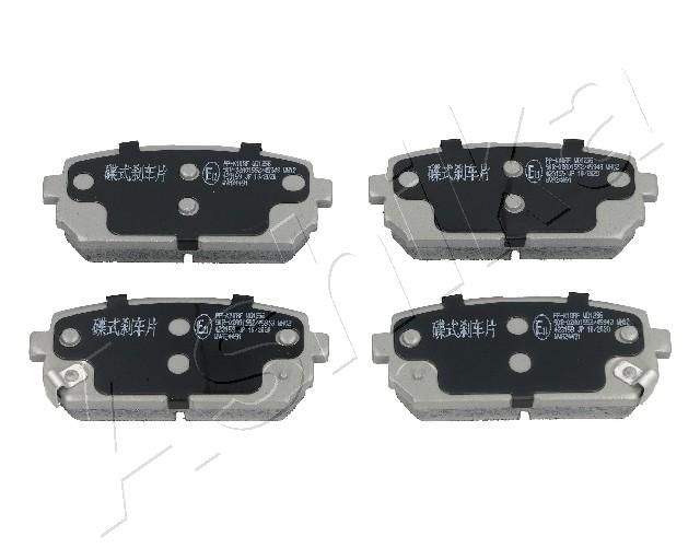 Brake Pad Set, disc brake ASHIKA 51-0K-K10