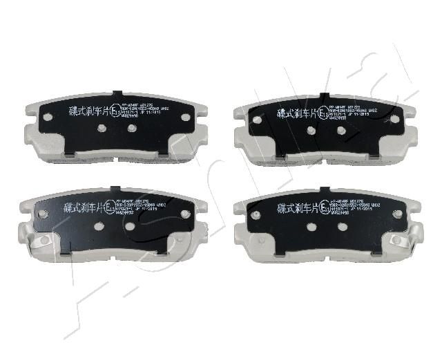 Brake Pad Set, disc brake ASHIKA 51-0W-W04