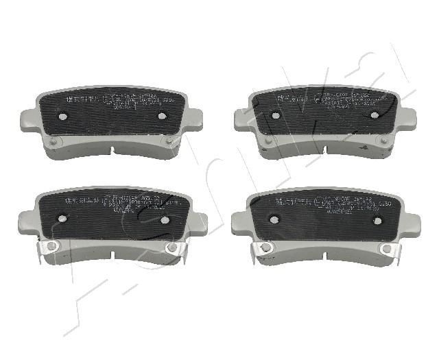 Brake Pad Set, disc brake ASHIKA 51-0W-W06