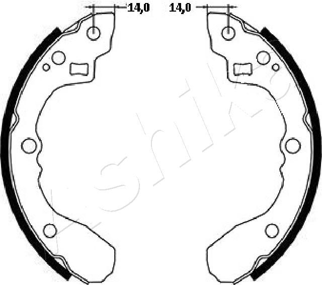 Brake Shoe Set ASHIKA 55-03-398