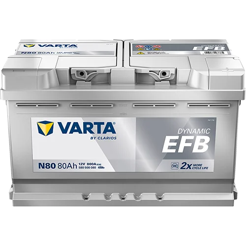 Starterio akumuliatorius varta 580500080K262
