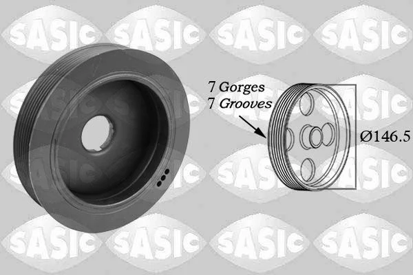 Belt Pulley, crankshaft SASIC 2150054