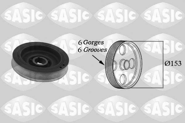 Belt Pulley, crankshaft SASIC 2150002