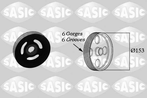 Belt Pulley, crankshaft SASIC 2150004