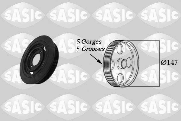 Belt Pulley, crankshaft SASIC 2156009