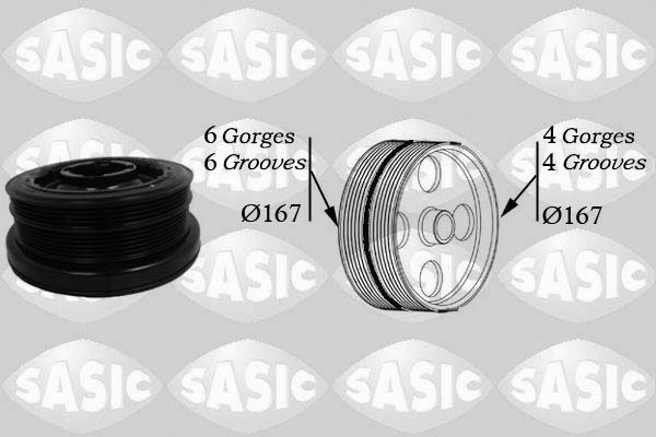 Belt Pulley, crankshaft SASIC 2156034