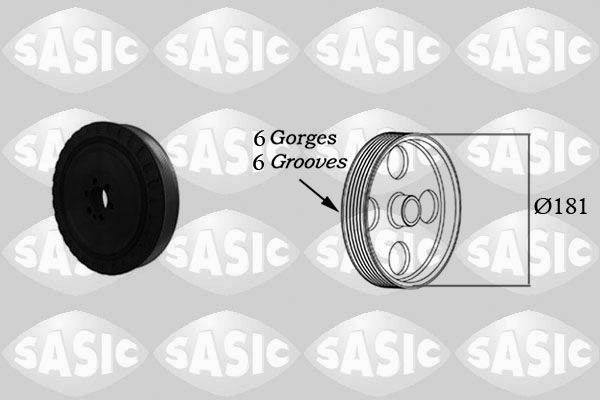 Belt Pulley, crankshaft SASIC 2156039