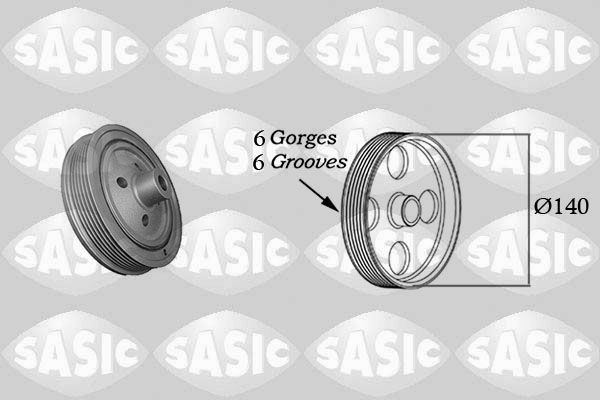 Belt Pulley, crankshaft SASIC 2156055