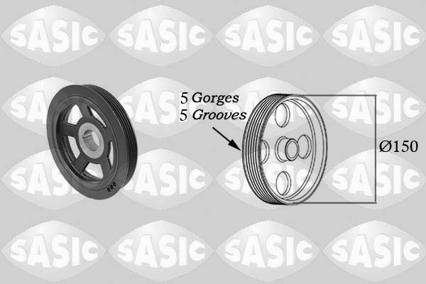 Belt Pulley, crankshaft SASIC 2156072