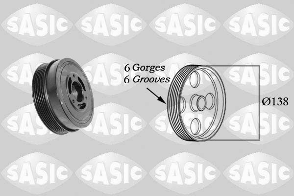 Belt Pulley, crankshaft SASIC 2156082