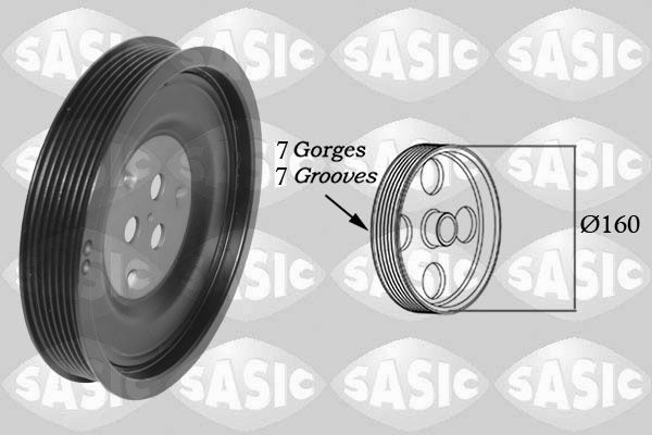 Belt Pulley, crankshaft SASIC 2156089