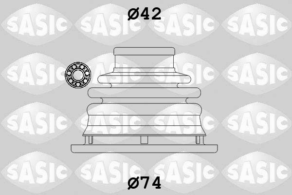 Bälgsats, drivaxel SASIC 4003470