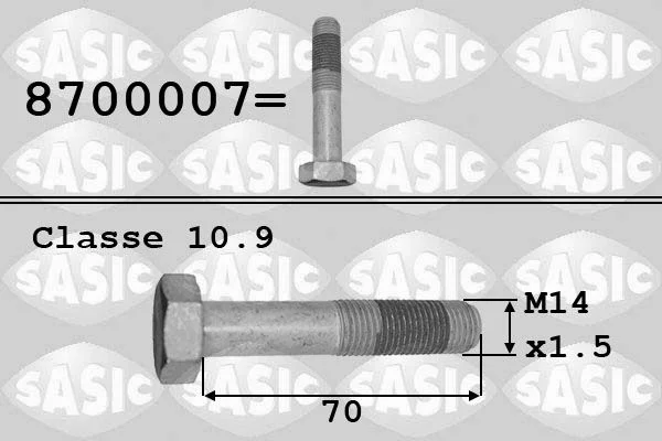 Гвинт шківа SASIC 8700007