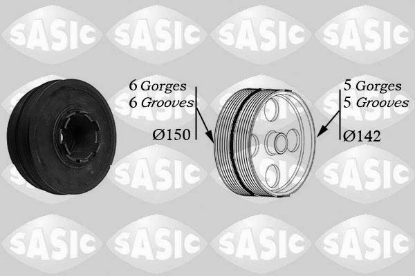 Belt Pulley, crankshaft SASIC 9001810