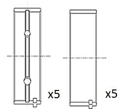 Pagrindiniai guoliai, alkūninis velenas FAI AutoParts BM1001-STD