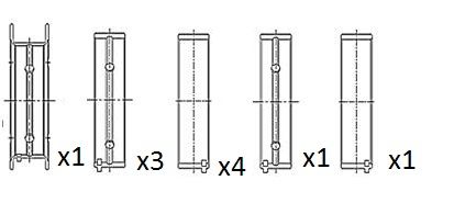 Pagrindiniai guoliai, alkūninis velenas FAI AutoParts BM1022-STD