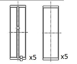 Pagrindiniai guoliai, alkūninis velenas FAI AutoParts BM1023-STD