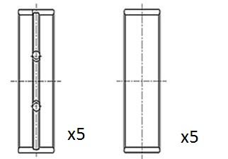 Pagrindiniai guoliai, alkūninis velenas FAI AutoParts BM1027-STD