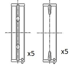 Pagrindiniai guoliai, alkūninis velenas FAI AutoParts BM1035-STD